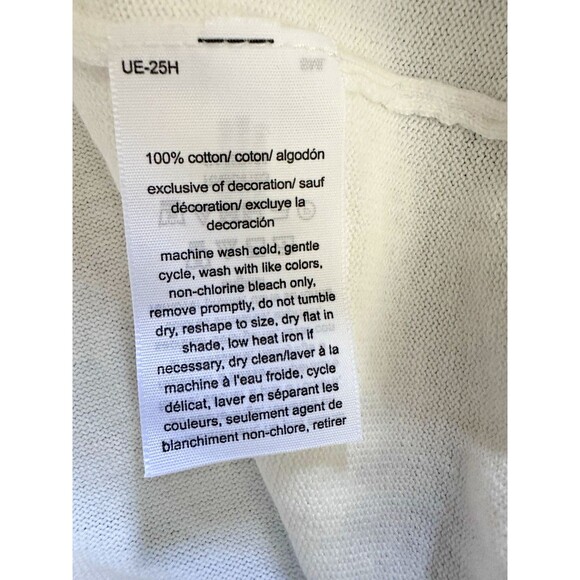 Tommy Hilfiger Women's Plus Size V-Neck Sweater Modern Casual Ivory off White 1X - Picture 7 of 7